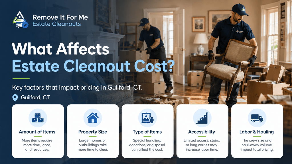 estate cleanout cost Guilford CT